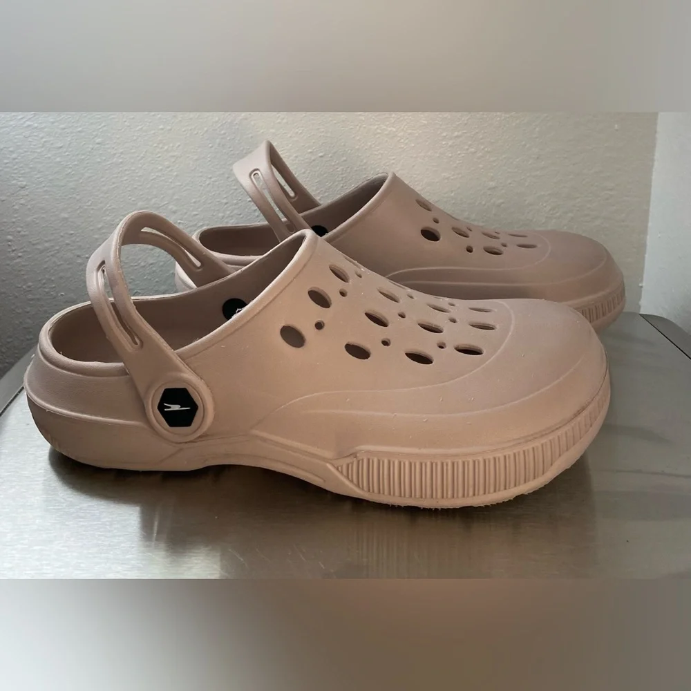 Womens.. Beige Slip-On Clogs